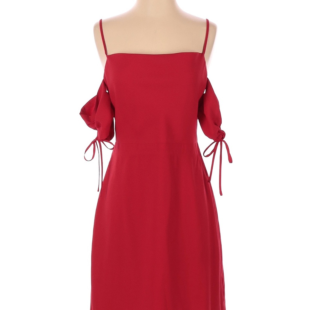 Club Monaco Strapless Red Dress
